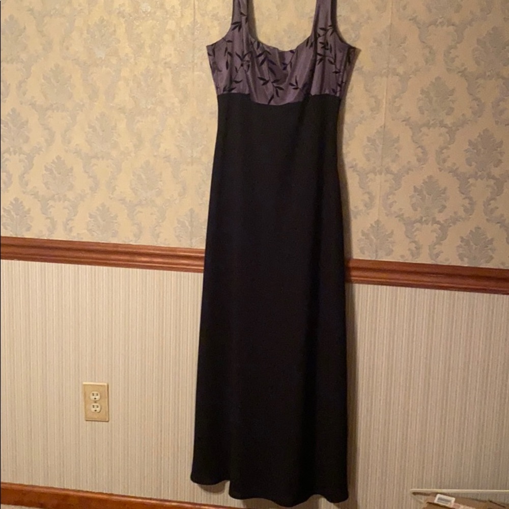 Black and Purple Formal Dress